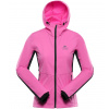 Alpine Pro Keraka Dámska softshellová bunda s úpravou Dwr LJCE663 neon pink S