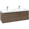 VILLEROY & BOCH Subway 3.0 závesná skrinka pod dvojumývadlo, 2 zásuvky, 1272 x 478 x 429 mm, Arizona Oak, C56701VH