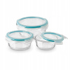 SADA 3 sklenených NÁDOB NA POTRAVINY do mikrovlnnej rúry