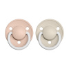 BIBS De Lux cumlíky zo silikónu NOČNÉ - 2ks - one size -Blush night/Vanilla night