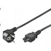 PremiumCord Kabel síťový 230V k notebooku 1m, trojlístek 