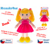 Mikro trading Rozárka 35 cm česky mluvící blondýnka