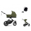 CYBEX Avi Spin + Cot S Travel Set Aton B2 i-Size moss green 2025
