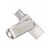 SanDisk Ultra Dual Drive Luxe USB-C 256GB / USB 3.0 Typ-C / USB 3.0 Typ-A / stříbrný (SDDDC4-256G-G46)