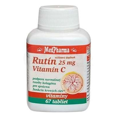 MedPharma Rutín 25 mg + Vitamín C 100 mg 67 tabliet