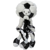 FIFA 2026 futbalová lopta s nožičkami, 32 cm, chlpatý plyš, biela/čierna - LIMITOVANÁ PONUKA
