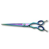 Geib Entree Blue Titan Straight Scissors - kvalitné rovné nožnice s jednostranným mikrorezom a titánovým povrchom - Veľkosť: 8