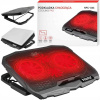 LED červená chladiaca podložka pod notebook 4x ventilátor 2x USB