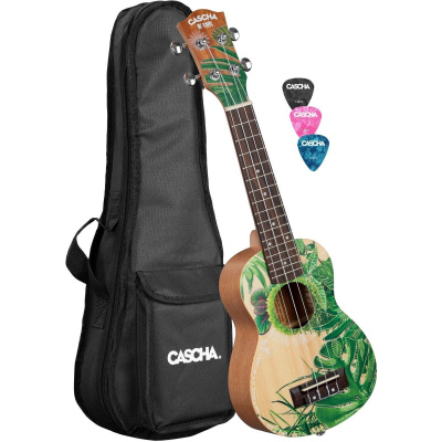 Cascha HH 2602 Art Series Leafy (Sopránové ukulele)