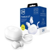 3mk bezdrátová stereo sluchátka FlowBuds 6.0 white, nabíjecí pouzdro, bílá 5903108744720