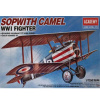 Academy WW1 SOPWITH CAMEL Model Set lietadla 1:72, 26 dielov (ACADEMY CAMEL F.1 WORLD WAR 1 HOBBY MODEL KIT 1:72, 12,1cm, Model No.: 12447)