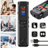 DIGITÁLNY DIKTAFÓN, ZARIADENIE NA NAHRÁVANIE HLASU WAV/MP3, USB 2.0 16 GB, ČIERNY