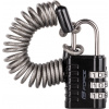 FORCE zámok F SMALL 2 špirálový kódový 120cm/3mm, čierny
