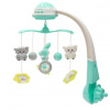 BABY MIX Kolotoč nad postieľku so svetelným projektorom Baby Mix mätový