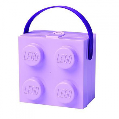 LEGO® box s rukoväťou fialová