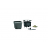 Lechuza geobra Kvetináč Lechuza Quadro LS all-in-one set Farba: Antracitová, Veľkosť: 35 (32,5 x 32,5 / 32,5 cm)