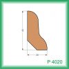 KODREFA Podlahová lišta 40 x 20 mm, smrek P4020 /2 m/ – cena za ks