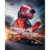 CUKROVÁ TLAČ jedlý obrázok na tortu Cukrová hmota Charles Leclerc Ferrari Formula