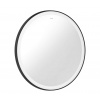 Hansgrohe Xarita Lite S Zrkadlo s LED osvetlením, priemer 70 cm, matná čierna 54966670-HG