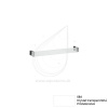 LAUFEN KARTELL držiak na uterák 45 x 7,5 x 4 cm transparentná H3813310840001