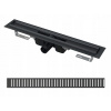 Sprchový žľab - Lineárny odtok s roštom APZ1BLACK 750 BLACK