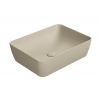GSI NUBES COLOR SAND/NUBES keramické umývadlo na dosku 50x38cm, creta mat 903708