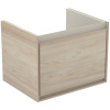 Ideal Standard Connect Air - Skrinka pod umývadlo CUBE 600 mm, 1 zásuvka, svetlé drevo E0846UK