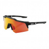 Bike okuliare 100% Speedcraft Xs soft tact black | hiper red multilayer mirror 24/25 - Odosielame do 24 hodín