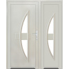 Soft Dvojkrídlové vchodové plastové dvere Melody