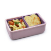 Melii Silikonový bento box na svačinu 700 ml Růžový fialový