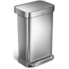 Simplehuman Pedálový kôš 45 l, matná oceľ, FPP, zásobník na vrecká