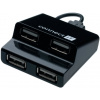 Connect IT USB hub so 4 portami Step, čierny (CI-108) CI-108