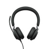 Jabra Evolve2 40, MS Stereo Slúchadlá s mikrofónom Kábel Pres hlavu Kancelária / call centrum USB Typ-A Bluetooth Čierna (24089-999-999)