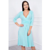 Legínovo Šaty s odrezaním pod prsiami mätová Farba: Mätová, Veľkosť: 2XL