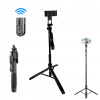 MINI TRIPOD SELFIE STICK STATÍV PRE TELEFÓN S DIAĽKOVÝM OVLÁDANÍM BLUETOOTH PALICA