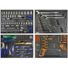 SP Tools Dielenský box SPT CUSTOM - čierny SP40113 Typ: Vybavený, Počet náradí: 214 kusov