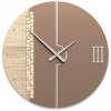 Designové hodiny 10-213 CalleaDesign Tristan Swarovski 60cm (více variant dýhy) Dýha bělený dub - 81