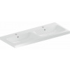 Geberit ICON LIGHT dvojumyvadlo 120 cm, se 2 otvory pro baterie a přepadem