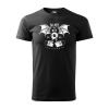 Sablio Tričko s potlačou Skate or Die - černé XL