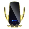 Univerzální držák do auta SMART SENSOR FORCELL HS1 do mřížky ventilace i okno - zlatý - s bezdrátovým nabíjením 15W (Car holder with wireless charging automatic sensor + magnetic adapters FORCELL HS1