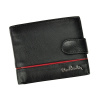 Pierre Cardin SAHARA TILAK15 324A čierno-červená pánska peňaženka z hovädzej kože 12,5 x 9,8 x 3 cm