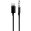 PremiumCord Apple Lightning audio redukční kabel na 3.5 mm stereo jack, 1 m, černý