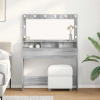 zahrada-XL Toaletný stolík s poličkou Sivý dub sonoma 100 x 41 x 135 cm 865105