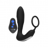 Shots Ouch! E-stim Vibrating Butt Plug & Cockring Black