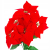 BETLEHEMSKÁ HVIEZDA VEĽKÁ KYTICA UMELÉ KVETY POINSETTIA