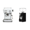Ascaso Dream ONE, Cloud White + Eureka Mignon Bravo, CR black