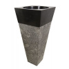 Voľne stojace kamenné umývadlo Pedestal IDS 141 Black