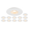 SLV Sada svítidel LED 12x8W 2700 - 6000K bílá downlight pevné 38° IP65