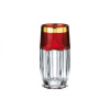 Crystal Bohemia BOHEMIA SAFARI RUBIN POHÁR NA VODU 300 ML SADA 6 KS