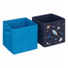 Atmosphera boxy Vesmír modré 2 ks 29x29x29 cm